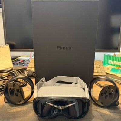 Pimax Dream air SE SLAM, com controles e adaptador pra lentes
